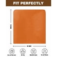 thumbnail image 7 of nqOlkjepod Orange Chair Covers Set of 8, Decorative Chair Back Cover, Pure Orange Dining Room Chair Slipcovers Removable Chair Protectors Covers for Party Banquet, 7 of 7