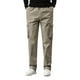 thumbnail image 1 of Pantalones holgados de algodón de talla grande para hombre, de color liso y cintura elástica, versátiles para el día a día y el trabajo., 1 of 8