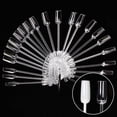 thumbnail image 2 of UDIYO 24Pcs Nail Display Plate Sturdy Convenient Carry PP Bowknot DIY False Nail Polish Card for Household, 2 of 7