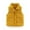 18Yellow, variant on Hicidod Baby Corduroy Vest Solid Color Windproof Winter Warm Jackets Zip Up Sleeveless Button Stand Collar Waistcoat