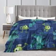 thumbnail image 5 of Ultra Soft Flannel Fleece Blanket, Monsters Inc Comfort Throw Blanket Home Decor for Couch Sofa 60"x50", 5 of 8