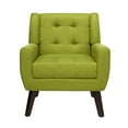 thumbnail image 4 of UIXE Modern Accent Chair Indoor Upholstered Armchair for Living Room Comfy Arm Chair Single Sofa Set, Green, 4 of 6
