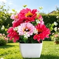 thumbnail image 2 of Clearance Artificial flowers under $1,‌Artificial Chrysanthemum Flower Gypsophila Pot Bonsai Decor Lifelike Flowers In Planter Realistic Home & Decor Perfect For Garden Wedding, 2 of 7