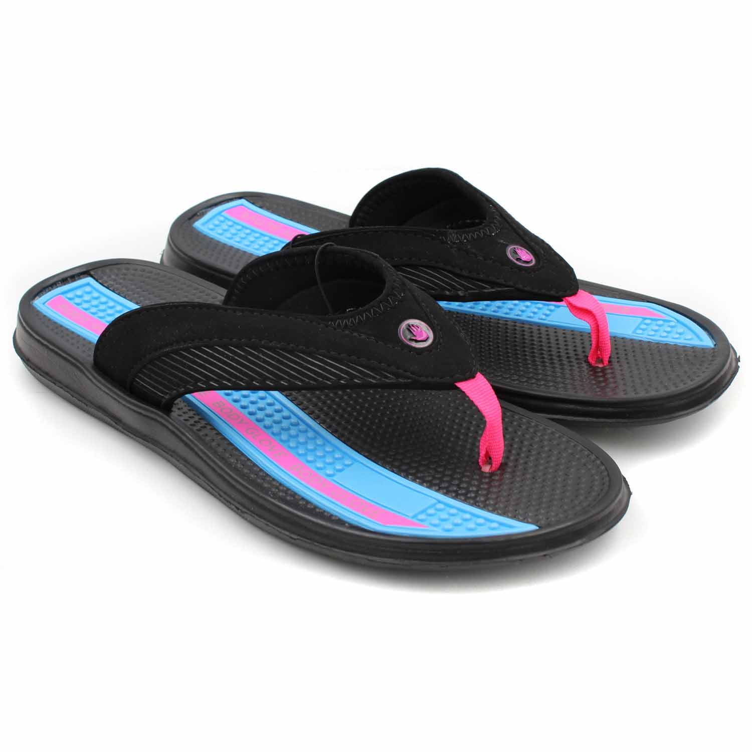 womens neon flip flops