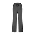 thumbnail image 4 of Fnooota Sweatpants for Women, 2 Piece Elastic Waist Workout Casual Jogger Pants Dark Gray Size S, 4 of 6