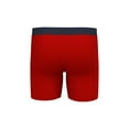 thumbnail image 3 of Wrangler WR P6 CTTN BXR Brief Underwear, Navy/Salsa, 3 of 4