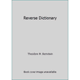 thumbnail image 1 of Pre-Owned Reverse Dictionary (Hardcover) 071008367X 9780710083678, 1 of 1