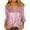 A205 Pink, variant on Sparkly Sequin V Neck Tops for Women, 3/4 Flare Sleeve, Shiny Blouse Party, Night Out Club Wear