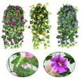 thumbnail image 3 of Eye catching Colors with Artificial Hanging Plants Morning Glory Flowers, 3 of 5