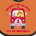thumbnail image 4 of Inktastic Fire Truck 1st Birthday Boy Boys Baby Bib, 4 of 4