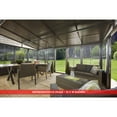 thumbnail image 6 of Sojag 10 x 10 x 8 ft Dark Grey Charleston Wall-Mounted Solarium, 6 of 11