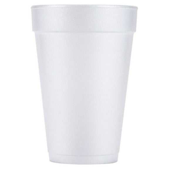 Drink Foam Cups, 8oz, White, 25/Bag, 40 Bags/Carton (8J8)
