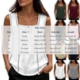 thumbnail image 3 of Erwazi Womens Square Neck Tank Top Button Wide Strap Sleeveless Casual Trendy Top, 3 of 9