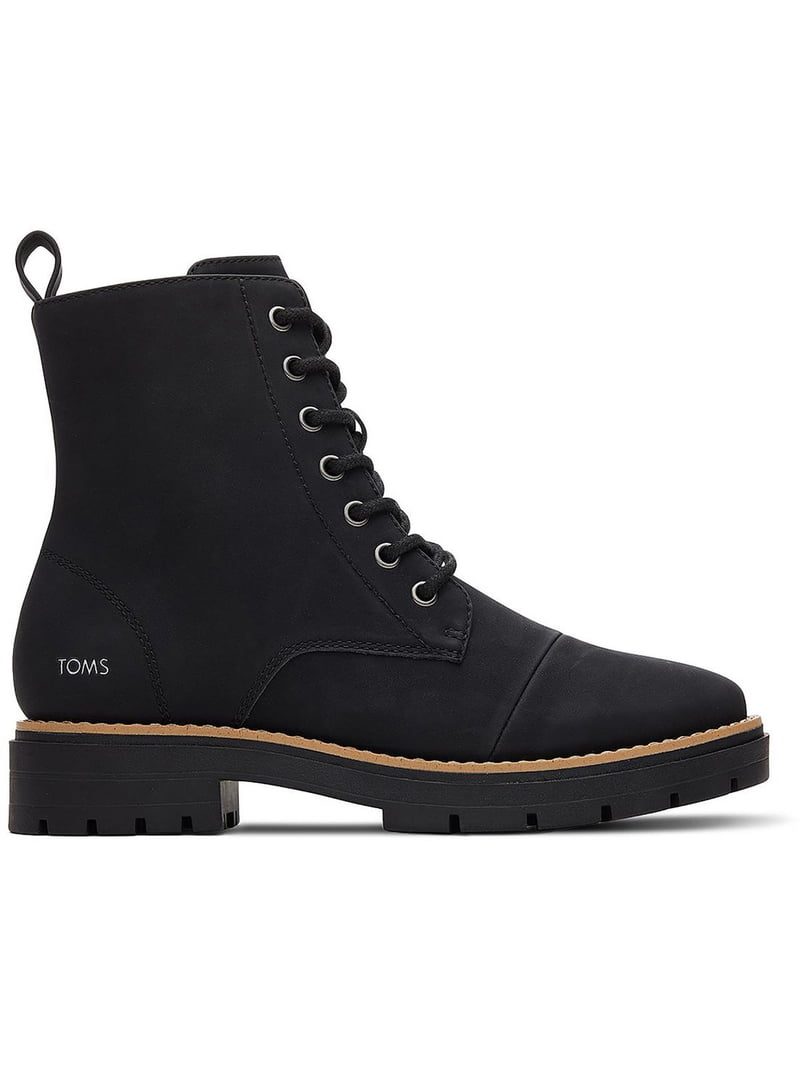 Toms Womens Alaya Faux leather Round toe Combat & Lace-up  display picture 3