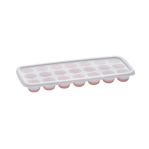Yhmxh Utensilios de cocina Rejillas para hielo, con tapas extraíbles antiderrames, sin BPA, para cócteles, congeladores, bandejas de hielo apilables con tapa Muebles para cocina Accesorios de cocina