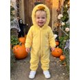 thumbnail image 4 of RUINIXCW Toddler Baby Costume Romper Cute Animal Long Sleeve Hooded Zipper Jumpsuit, 4 of 8