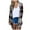 Black, variant on HONHUZH T Shirts,Women's Solid Color Striped Stitching Long-Sleeved Cardigan Button Coat Printed Plaid Sweater Coat