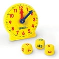 thumbnail image 5 of Learning Resources About Time! Group Activity Set, Classroom Set, 6 Write & Wipe Clocks, Ages 5+, 5 of 9