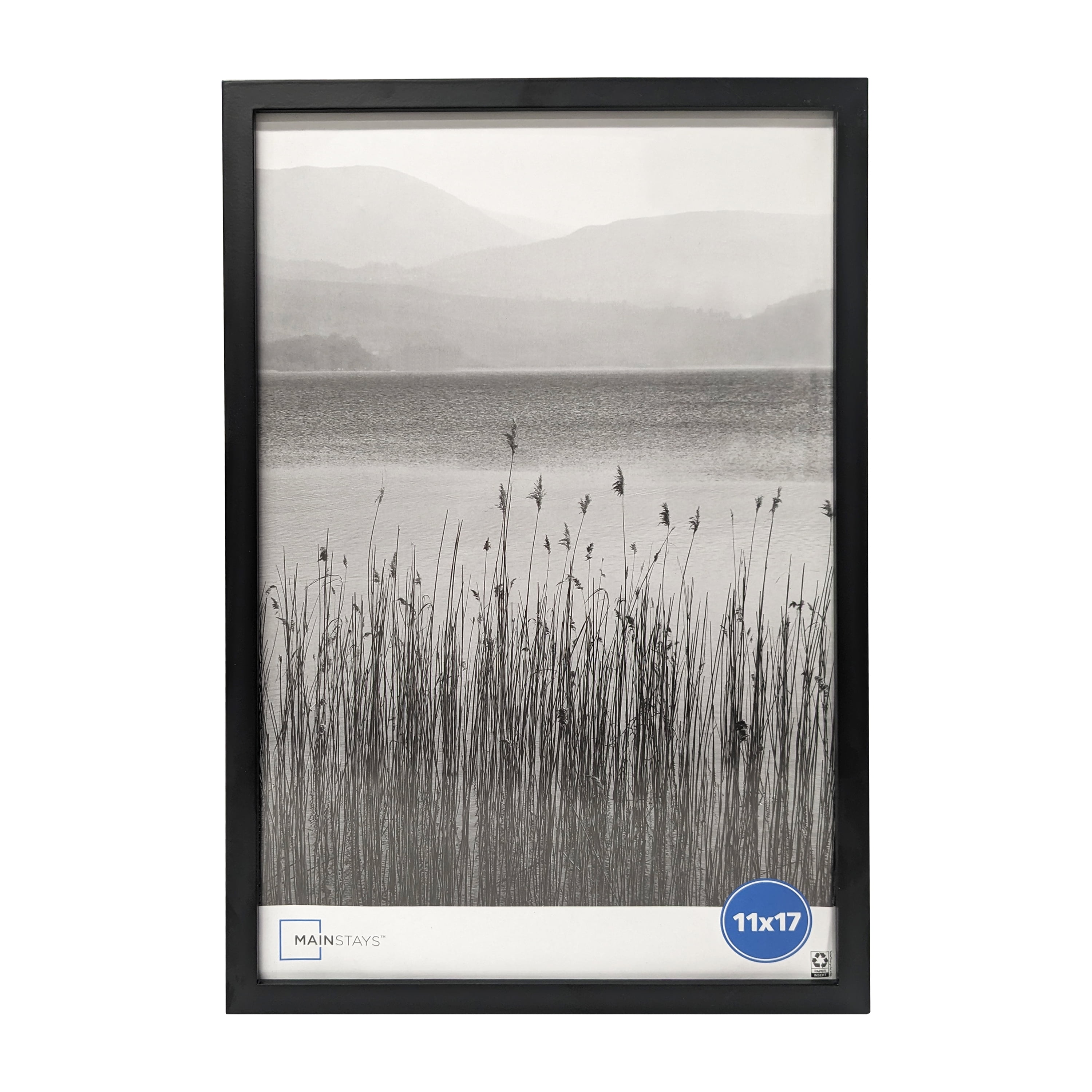 (2 pack) Mainstays – 11x17 Picture Frame – Black Gallery Linear Program Wall Photo Frame
