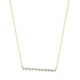 thumbnail image 4 of DIAMOND CLUB 0.40 Carat Lab Grown Diamond Bar Necklace in 14K Yellow Gold – Elegant Jewelry for Women Suitable for All Seasons, 4 of 7