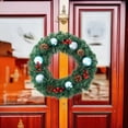 thumbnail image 5 of Christmas Wreath Door Hanging Decoration Bronze Plastic Rattan 12in Wreath for Home Hotel Mall Indoor Outdoor Holiday Decor, 5 of 6