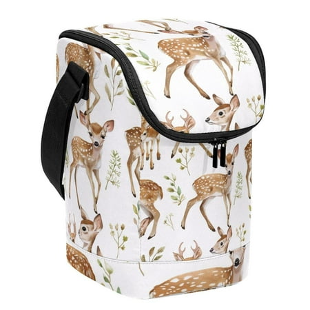 

Anna Cowper Stand-up Picnic Bag for Women/Men Travel Shopper Large Capacity Food Delivery Bag Handbag Insulation Bag Deers