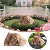 Artificial Big Rock for Landscaping Realistic Rock Decoration Lightweight PU Foam Yard Garden Stone Cover Natural Pattern Well Pump Enclosure Indoor Outdoor Use