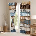 thumbnail image 3 of Homewish Brown Lodge Cabin Curtains Pack of 2 (42x84 Each), Enjoy Farm Life Curtains Blackout, Teens Kids Adult Men Bedroom Curtains, Living Room Curtains Decor, 3 of 6