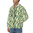thumbnail image 3 of Kdxio Banana Tree Leaves Print Men Hoodies Casual Hoodies for Men with Zip Pockets Full Zip Long Sleeve Sweatshirt Sports Hooded Jacket-3X-Large, 3 of 5