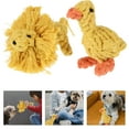 thumbnail image 3 of 2 Pcs Knitted Entertaining Interactive Playthings Adorable Rope Toys (Yellow), 3 of 8