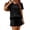 Black, variant on Stichou Two Piece Sets for Women Swiss Dots 2026 Summer Crew Neck Lounge Sets Short Sleeve Shirts & Shorts Pink S