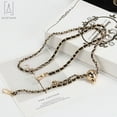 thumbnail image 5 of Gustave 2PCS DIY Alloy Leather Flat Chain Strap Handbag Chains Purse Chain Straps Shoulder Cross Body Replacement Straps with Metal Buckles (Black+White), 5 of 8