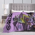 thumbnail image 4 of Gorillaz Blanket Ultra Soft Warm All Season Decorative Fleece Blankets for Bed Chair Car Sofa Couch Bedroom 40"x30", 4 of 8