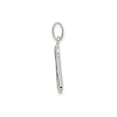 thumbnail image 4 of Sterling Silver Polished Glitter Enamel Letter H Initial Charm, 4 of 4