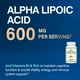 thumbnail image 5 of Ácido alfa lipoico 600 mg: ayuda con el metabolismo y el aporte de energía, promueve la salud de los nervios, antioxidante - 120 cápsulas, 5 of 5