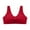 Red, variant on JGTDBPO Front Closure Bras For Women Plus Size Comfortable Full Coverage Bras Lace Front Snap Bras Post Surgery Vest Breathable Gathering Front Opening Buckle Bra Wireless Minimizer Bra Everyday Bra