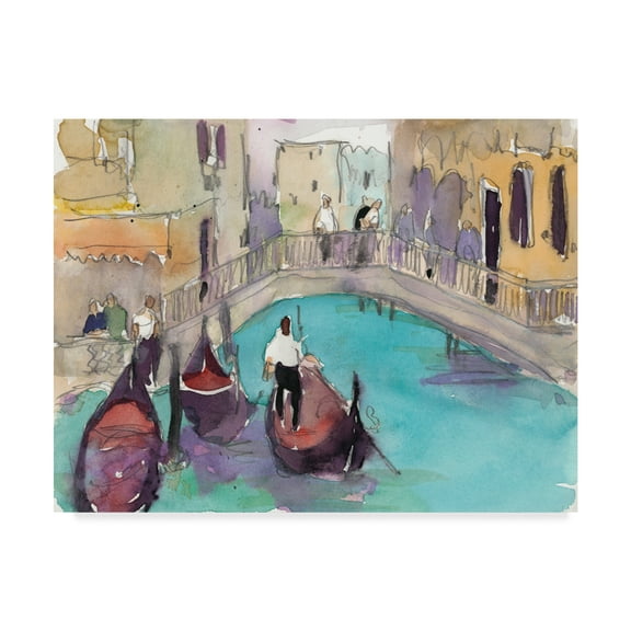 Trademark Fine Art 'Venice Plein Air V' Canvas Art by Samuel Dixon
