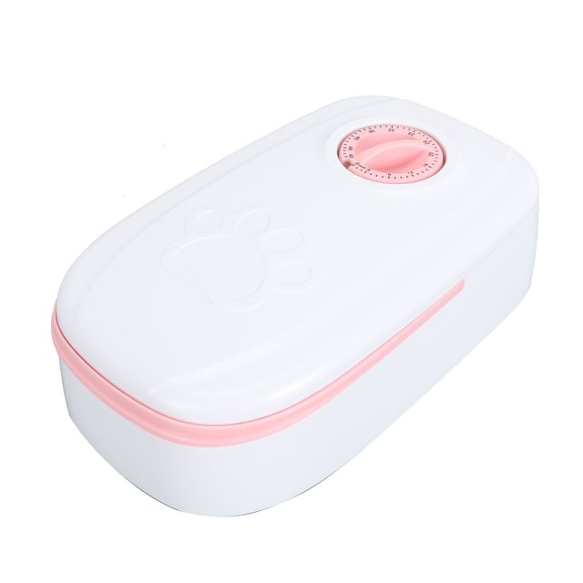 Automatic Cat Feeder with Rotating Buckle, Ice Bags Space, ABS Material, Single Meal Timed Pet Dispenser for Cats and Dogs, Widely Applicable, Premium Material