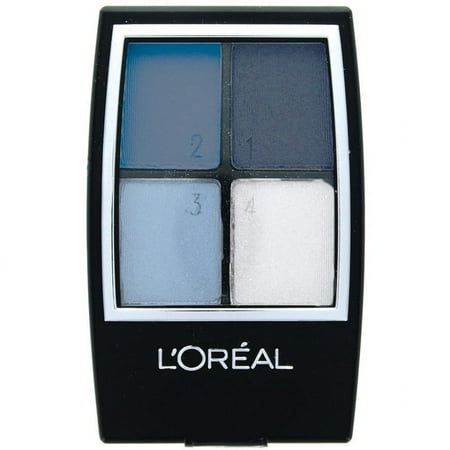 L'Oréal Paris Studio Secrets Professional Color Smokes Eyeshadow Quad, 236 Cobalt Smokes, 0.16 Oz.