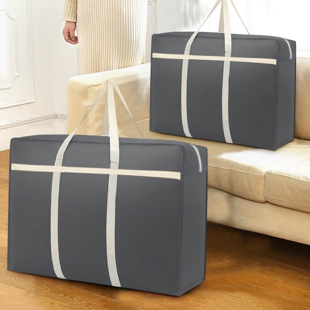 Fiudx Liquidación de ahorros de verano Bolsa de almacenamiento de viaje, bolsa móvil de gran capacidad, bolsa de edredón no tejida, bolsa de lona portátil, práctica