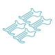 thumbnail image 3 of 100 clips de papel con forma de perro, resistentes al deslizamiento, exquisitos clips de papel lindos para la escuela, oficina, azul, 3 of 5