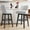 White, variant on HomeZeer 26" Bar Stools Set of 2, Swivel Counter Height Bar Stools with Back, Upholstered Bar stools for Kitchen Island, Solid Wood Legs Bar Chairs with Footrest for Kitchen Dining Room, White