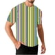 thumbnail image 2 of Ceisia Men's Mardi Gras Stripe T-shirt Loose Fit Short Sleeve Round Neck Purple Green Yellow Festival Tee Tops Purple M Gifts, 2 of 5