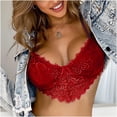 thumbnail image 4 of Lilgiuy Women Lace Bra Beauty Back Wrap Hollow Out Bra Underwear Fall Dresses for 2022 Spring Winter, 4 of 5