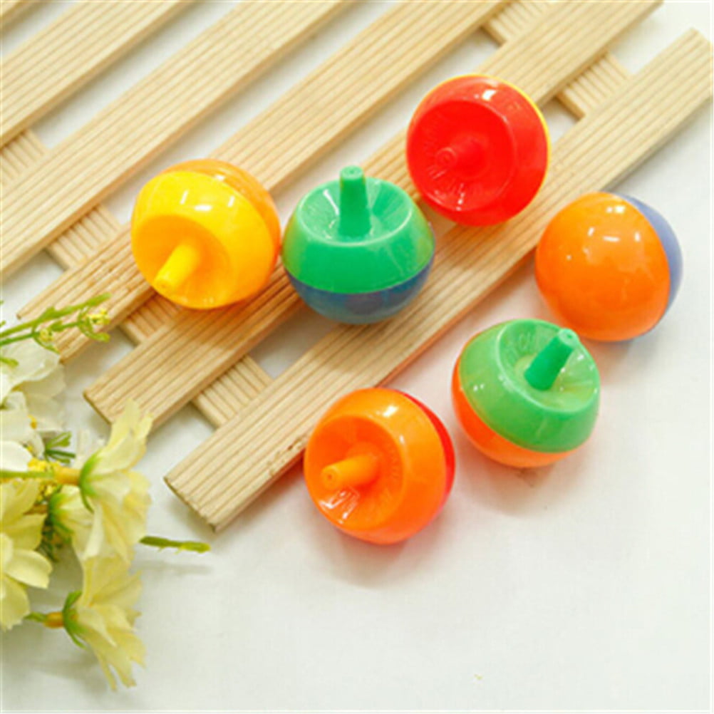 Creative Tops 5pcs Kids Plastic Toy Creative Flip Spinning Top Gyro Funny Educational Gift.JO 