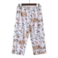 thumbnail image 3 of Juesizh Wide Leg Pants for Women Cute Printed Pants Casual Summer Elastic Waisted Homewear Trousers, 3 of 6