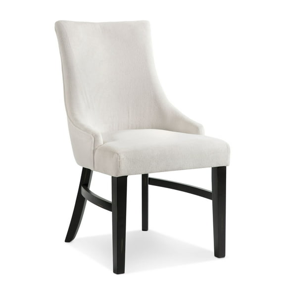 Furniture of America Neris Wood Indoor Dining Chairs with Wingback, Off-White (Set of 2)