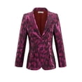 thumbnail image 3 of Boys Colour Jacquard Slim Fit Jacket for Wedding Prom Party Birthday., 3 of 5