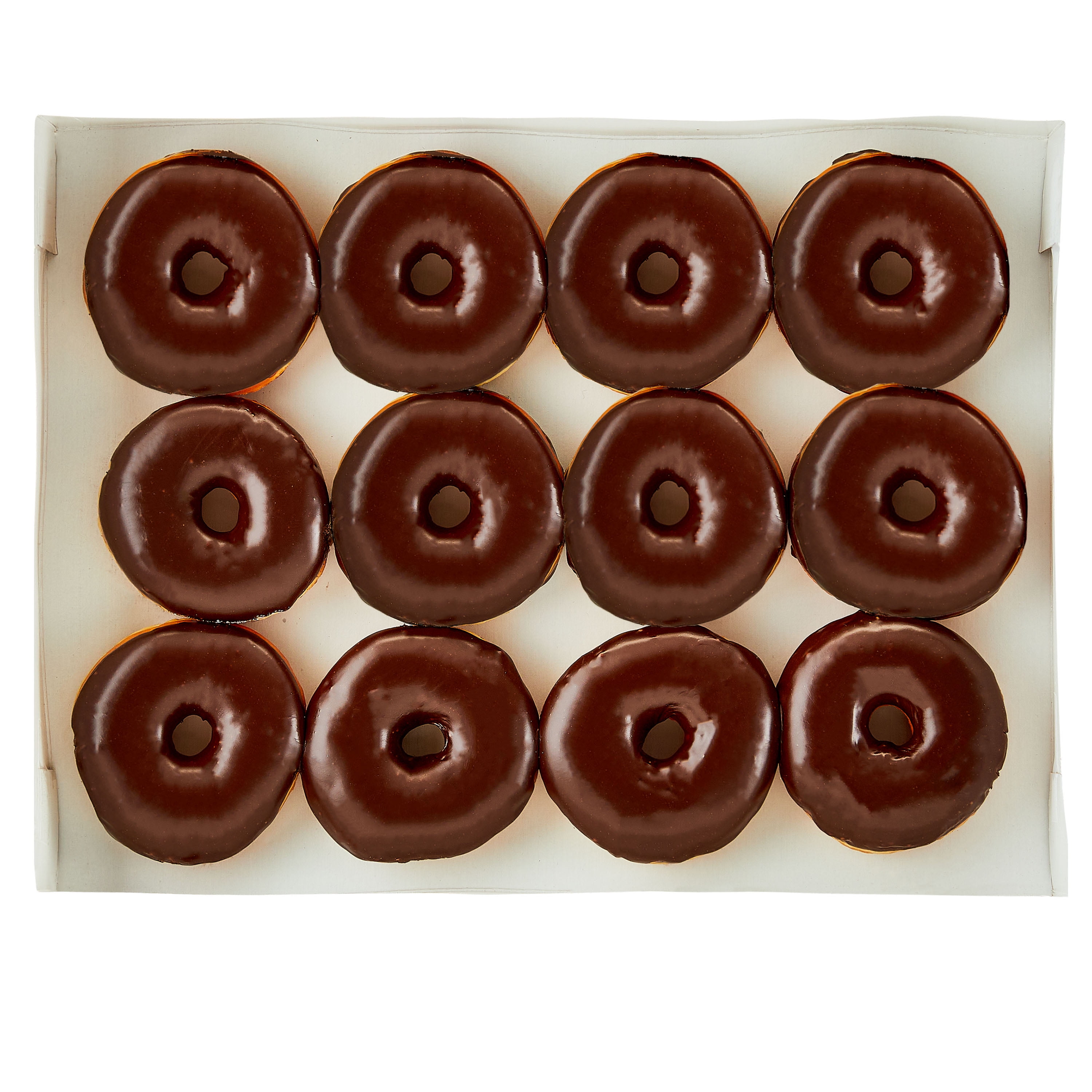 Freshness Guaranteed Regular Donuts with Chocolate Icing, 12 Count