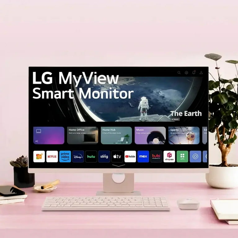 LG MyView Smart Monitor 27 inch, with Wireless Keyboard and Mouse